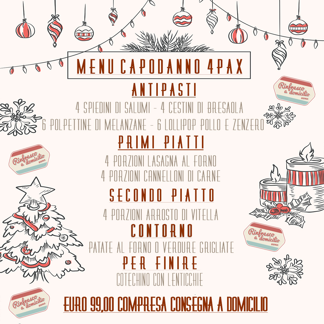 MENU CAPODANNO 4 PAX