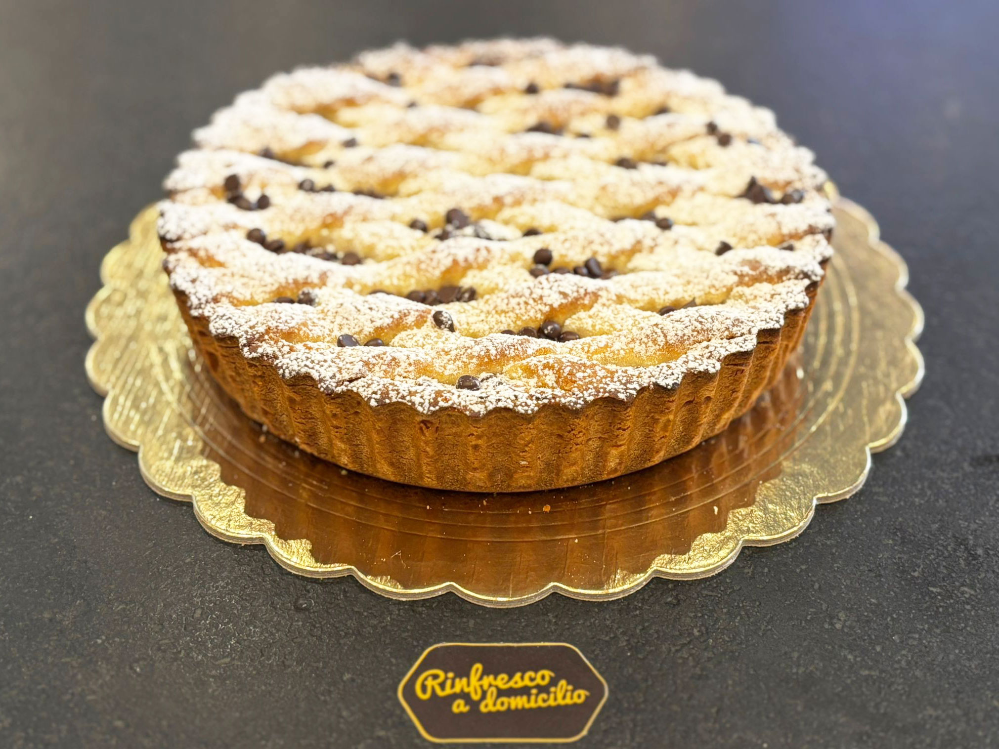 Crostata di ricotta e cioccolato
