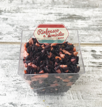 Monoporzione Riso Venere Lime e Salmone