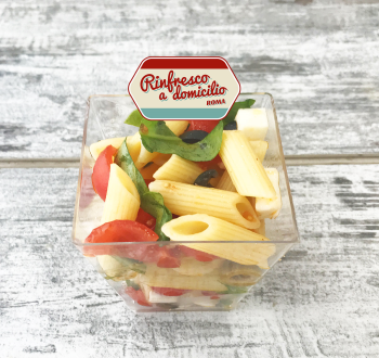 Monoporzioni Pasta Fredda rucola pachino mozzarella e olive